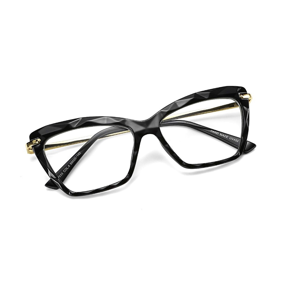 New Cat-eye Black Crystal Reading Glasses